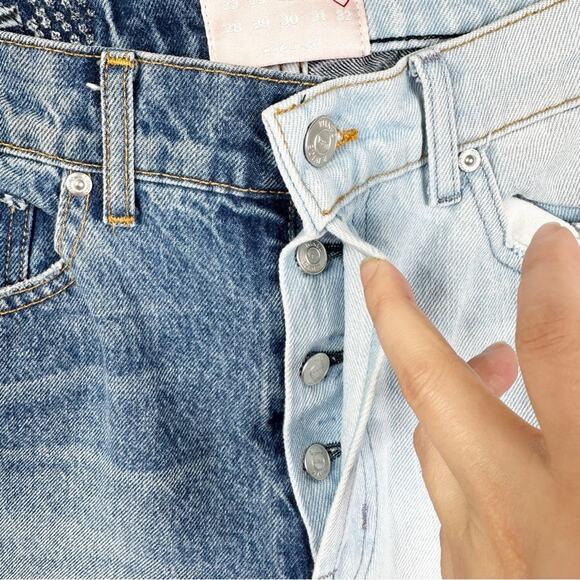 Revice Denim Dream Fit/ Blue Division Two Toned Distressed Jeans Size 27 - Picture 8 of 11